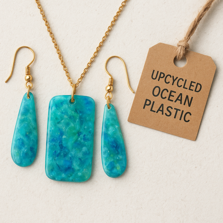 Featured image for 7 Upcycled Ocean Plastic Jewelry Brands to Explore